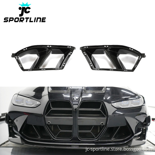 Prepreg Dry Carbon G80 M3 Front Vents Air Ducts for BMW G82 G83 M4 Competition 2020-2023